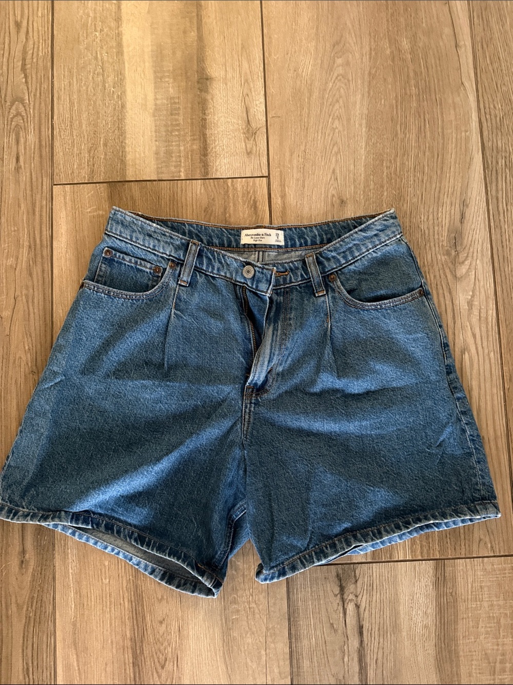 Abercrombie & Fitch Classic Denim Shorts - Blue